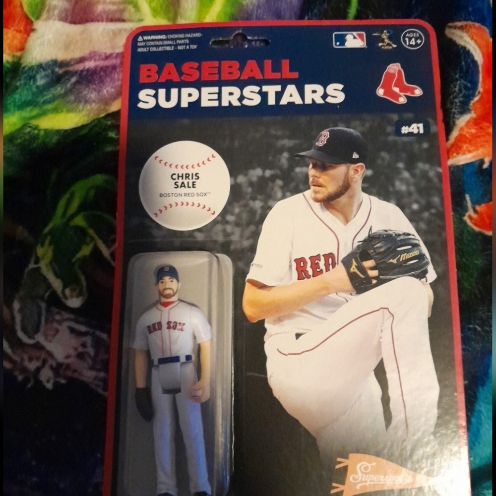 Baseball super stars Chris sale red Sox figure